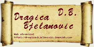 Dragica Bjelanović vizit kartica